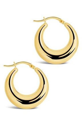Sterling Forever 14K Gold Vermeil Graduated Tube Hoop Earrings at Nordstrom Rack