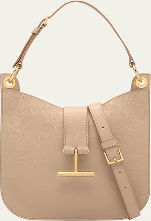 Tom Ford Tara Small Hobo Crossbody in Grained Leather