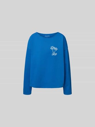 Juvia Longsleeve mit Rundhalsausschnitt in Blau, Gr&ouml;&szlig;e XL