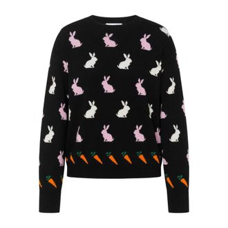 Love Moschino Love Moschino Maglia IN Lana Extrafine Intarsiato Art. 262K1A09158202 - - Knitwear - Donna - Nero - M
