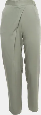 Armani Grey Stretch Crepe Elasticated Waist Pants