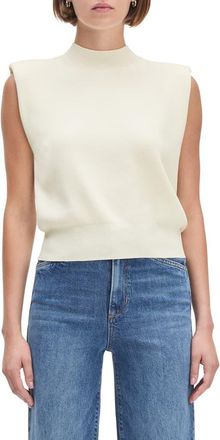 Favorite Daughter The Whitney Sleeveless Knit Crop Top in Ivory at Nordstrom, Size X-Large