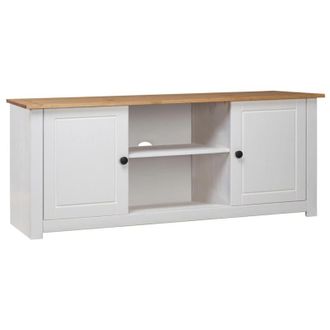 vidaXL Vidaxl Mobile Tv 120x40x50 Cm In Legno Massello Di Pino Panama Range