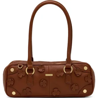 Hammitt Small Meredith Leather Shoulder Bag in Sienna Flora/Brushed Gold at Nordstrom