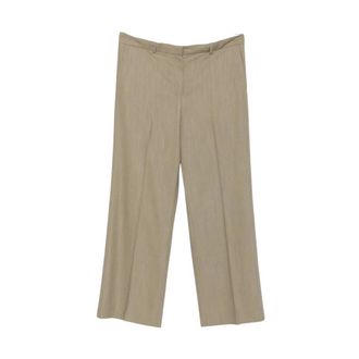 Calvin Klein Fernanda Trousers - female - Calvin Klein - Wide Trousers - Brown - XS - Trousers