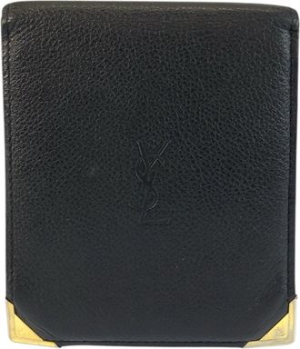 Saint Laurent Black Leather Wallet (Bi-Fold) (Pre-Owned)