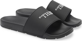 Off-white This That Slide Sandal in Black - White at Nordstrom Rack, Size 11Us / 44Eu