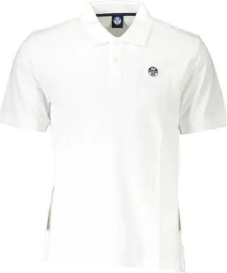 North Sails Tops, Heren, Wit, 2Xl, Katoen, Polo Shirt met korte mouwen Klassieke pasvorm