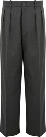 Nine In The Morning Grijze Broek voor Ochtendstijl - Heren - Straight fit broeken - Grijs - S - Wol - Broeken