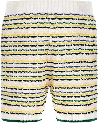 Casablanca Mens Multicolor Cotton Bermuda Shorts