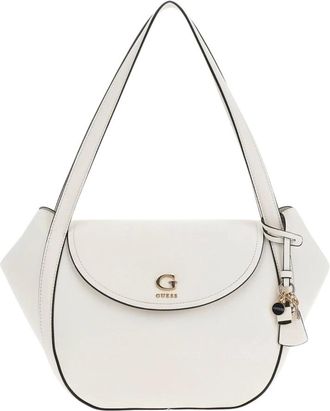 Guess Tassen, Dames, Wit, ONE Size, Coleen Flap Bag