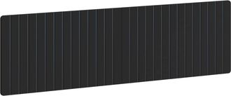 vidaXL Cabecero Montada En La Pared Zwolle Negro Madera De Ingenier&iacute;a Vidaxl