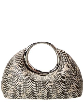 Jacquemus The Calino Small Snake-Embossed Leather Clutch