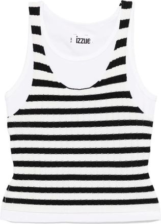 Izzue Canotta con design a strati - Bianco