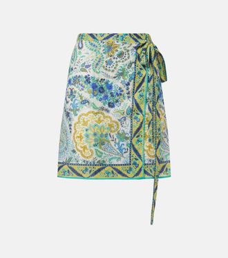 Etro Floral cotton beach cover-up