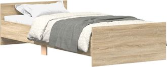 vidaXL Estructura De Cama Roble Sonoma 80 X 200 Cm Vidaxl
