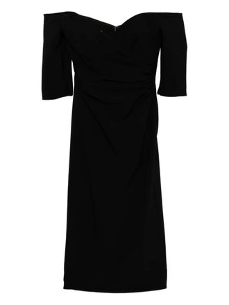 Amsale crepe dress - Black