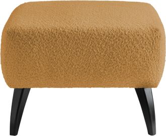 Inosign Polsterhocker »Colori« Holzfussfarbe wählbar, verschiedene Stoffe, hochwertige Stoffqualität