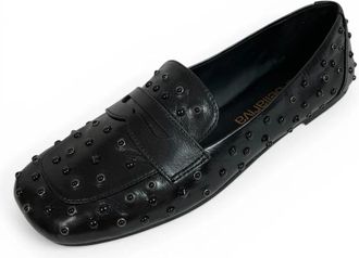 Laura Bellariva 2032 Glass Slipper Penny-Loafer - Dames - Loafers - Zwart - 37 EU - Leer - Schoenen