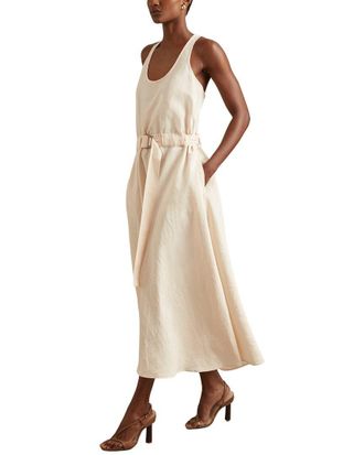 Reiss Tayah Ruched Waist Maxi Dress