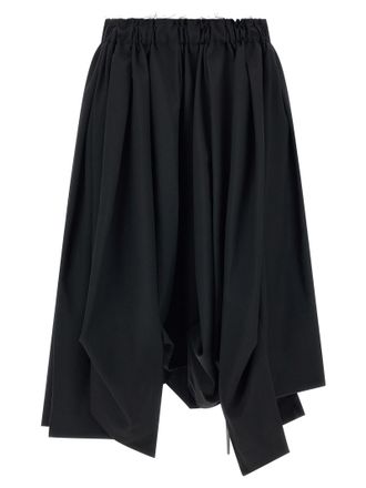 Comme Des Gar&ccedil;ons Black Wool Bermuda Womens Shorts