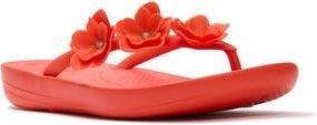 FitFlop iQushion Flower Flip Flop in Cherry Tomato at Nordstrom Rack, Size 11