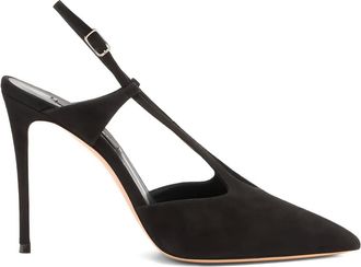 Casadei 100 mm Julia Camoscio pumps - Zwart