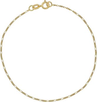 Bony Levy 14K Gold Figaro Chain Bracelet in 14K Yellow Gold at Nordstrom, Size 7
