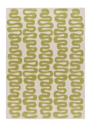 Atticgo Alfombra moderna verde 120x170 cm