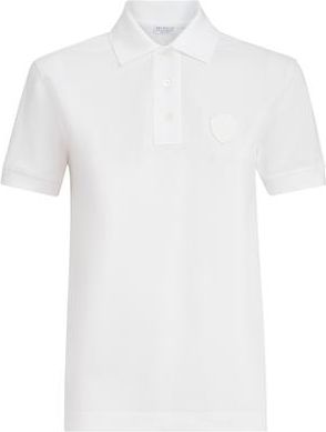 Brunello Cucinelli Stretch cotton piqu&eacute; polo shirt with logo in White at Nordstrom, Size Xx-Small Eu