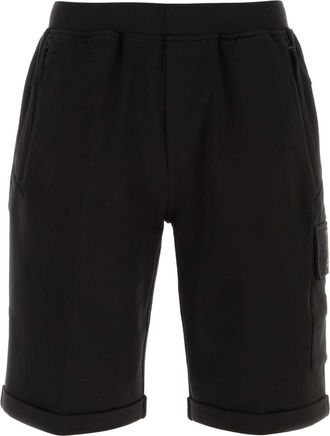 C.P. Company Black Stretch Cotto Bermuda Shorts