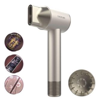 Cecotec Cecotec Secador De Pelo Iones Dryglam 2in1 Sensor Champagne. 1400w, 110000rpm, Tecnolog&iacute;a Sensor Temperatura, Motor Brushless