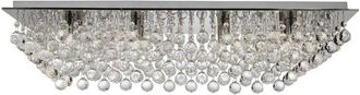 Searchlight Searchlight Hanna - 8 Light Flush Ceiling Light Chrome with Crystal Decoration, G9