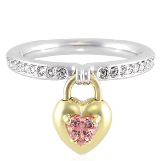Swarovski Idyllia Motif Mixed Cuts Heart Ring, Size 55
