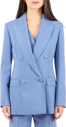 Max Mara Blazer - Dames - Blazers - Blauw - L - Leer - Jassen