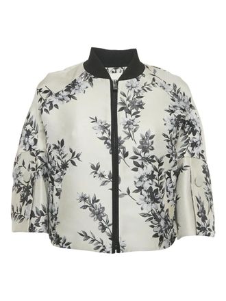 Fendi jacquard floral jacket - Neutrals