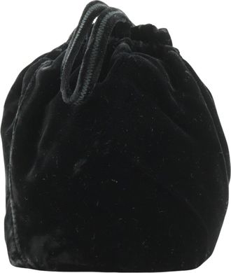 Prada Black Nero Velvet Pouch (Pre-Owned)