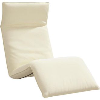 vidaXL Tumbona Plegable Color Crema 175x54x8,5 Cm Tejido Oxford Vidaxl