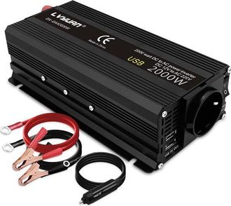 OEM Convertidor De Voltaje De 12v A 230v 2000w Con 2 Puertos Usb
