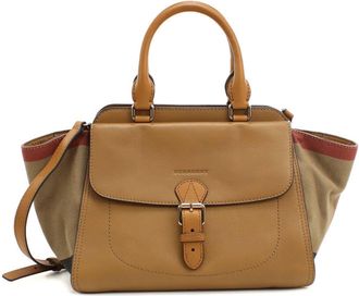 Burberry Brown Leather Tote Bag (Pre-Owned)