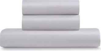 Ella Jayne Home Triple Brushed Duvet Cover & Sham Set in Silver at Nordstrom Rack, Size Twin