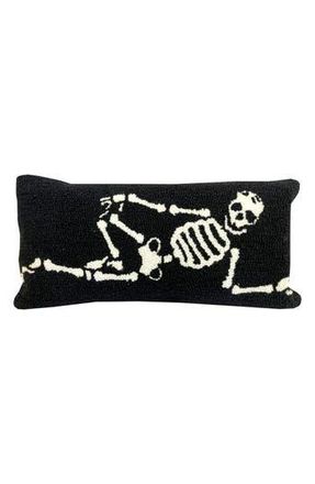R16 Home Lounging Skeleton Throw Pillow in Black/white at Nordstrom Rack