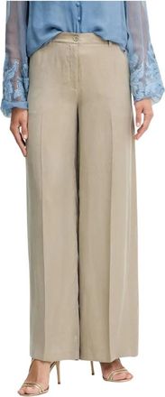 Guess Broek > Broeken - Dames - Wijde Broeken - Beige - M - Broeken