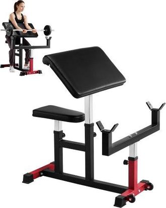 OEM Banco De Curl Predicador, M&aacute;quina De Entrenamiento De Fuerza Para B&iacute;ceps, Carga M&aacute;xima De 200 Kg, Estaci&oacute;n De B&iacute;ceps Con Mancuernas Con Aislamiento De