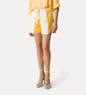 Forte_Forte Bermuda Stripe Shorts In Sole