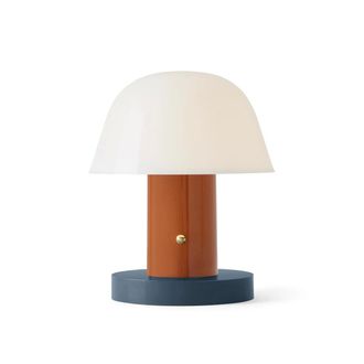 &tradition Setago JH27 Akku-Tischleuchte (LED), rust / thunder