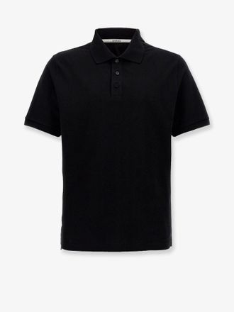 Saint Laurent Polo in misto cotone con ricamo Cassandre - SAINT LAURENT - gender_Man
