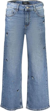 Desigual Mickey Mini Jeans - Dames - Regular Fit Jeans - Blauw - XL - Katoen - Jeans