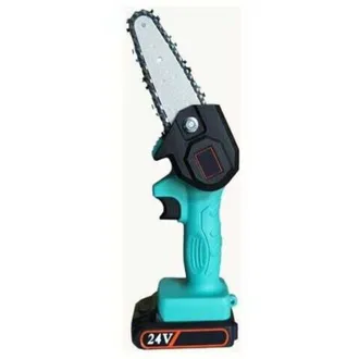 OEM Mini Motosierra El&eacute;ctrica Inal&aacute;mbrica De 4 Pulgadas Con Motor Sin Escobillas, Ligera, De 0,7 Kg, Para Podar Ramas De &Aacute;rboles (4 Pulgadas, Verde)