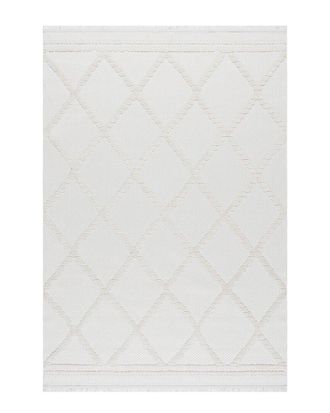 nuLOOM Nuloom Amalie Trellis Fringe Rug